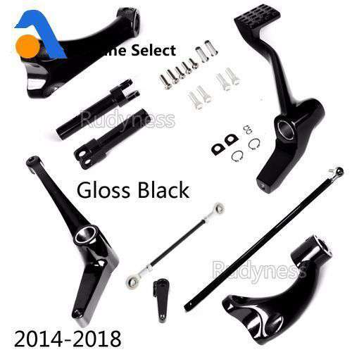 ハーレー2014 2015 2016 2016 2017スポーツスターXL 883 1200用光沢ブラックフォワードコントロールリンケージ