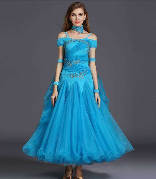 社交ダンス・パーティドレス ダンス衣装 ロングワンピース 練習と試合ドレス サイズS M L XL XXL ブルー 楽天市場】社交ダンス・パーティドレス ダンス衣装 ロングワンピース