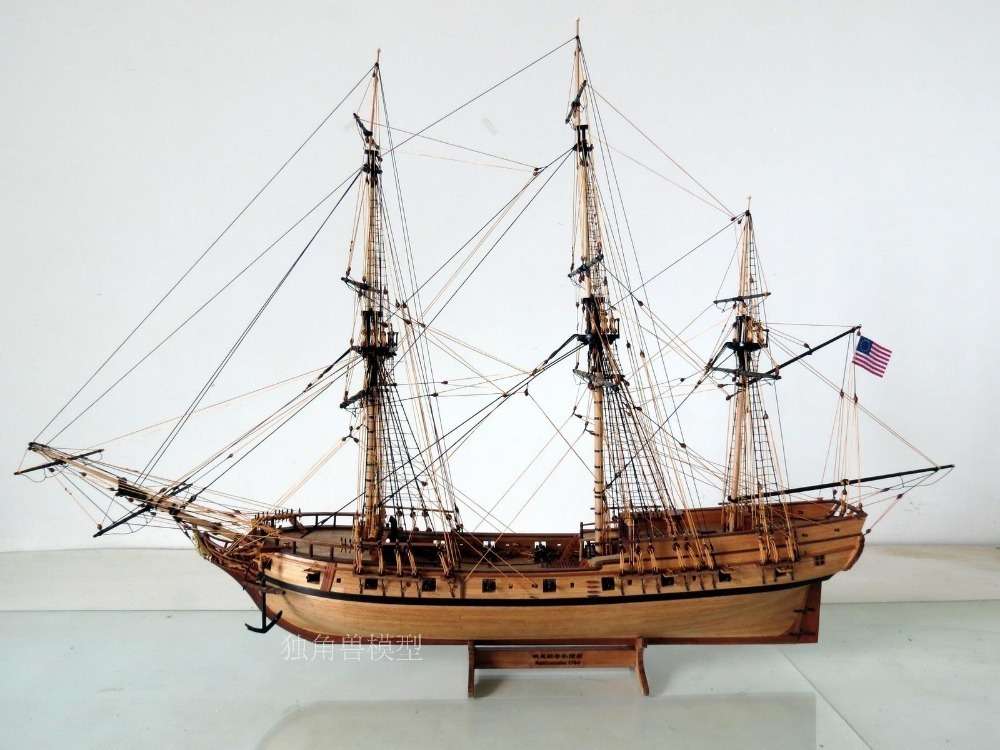 2826　木製船のモデルキットスケール1/50米国ガラガラヘビ1782船木製モデル