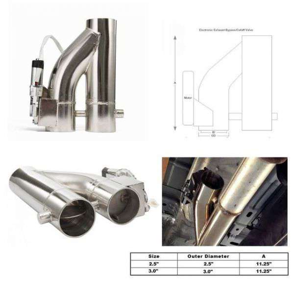 楽天市場】マフラー バイパス ダブルバルブ式 可変バルブ ECV 同時開閉 完全分離 直管切り替え リモコン付き 競技車用 2.5inch :  四つ葉ショップ