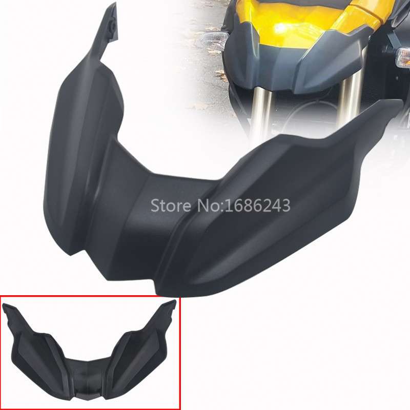 ブラックフロントフェンダーエクステンションホイールカバーBMW F 800/650 GS F800 F650GS 2008-12