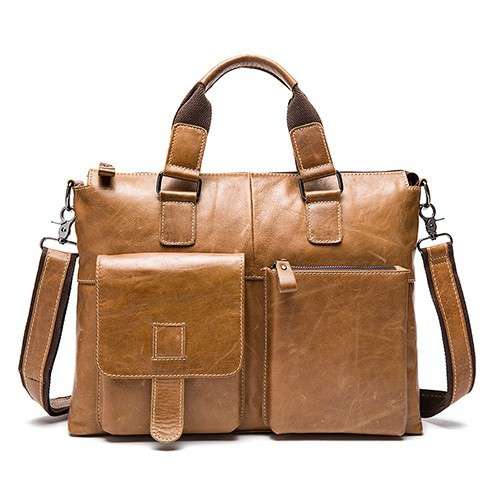 ビジネスバッグラップトップも入るビジネスクロスボディバッグ_260YellowBrown