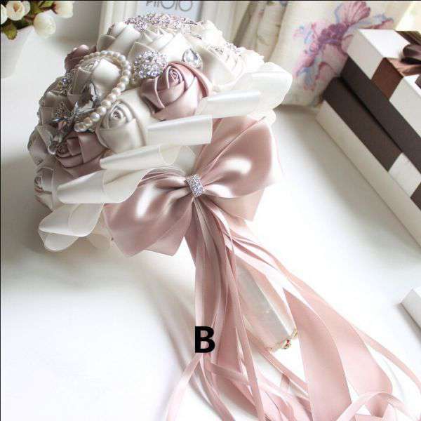 結婚式造花ウェディングブーケサファイアパールブライダルブーケ_StyleA 楽天市場】ウェディングブーケ ブライダルブーケ シャワーブーケ