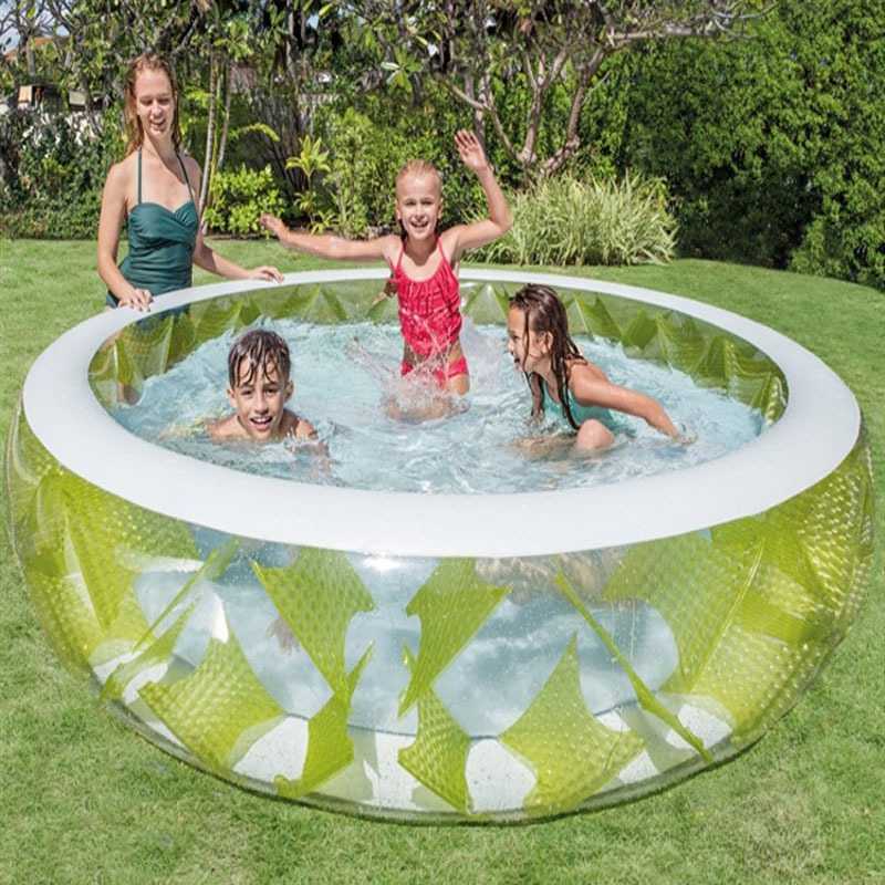 エア入れ 家庭用 スイミングプール プール オーシャンボールプール 容量690Ｌ 229&times;56CM｜四つ葉ショップ