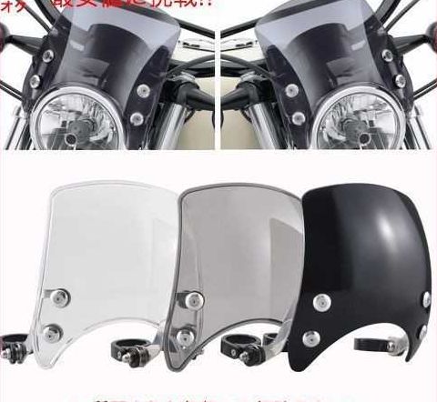 コンパクトスポーツウインドスクリーン フロントディフレクターハーレー スポーツスター 04～ XL883 XL1200
