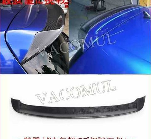 カーボンファイバーリアルーフスポイラーリップフォルクスワーゲン VW ゴルフ 6 MK6 VI GTI R20 2010-2013