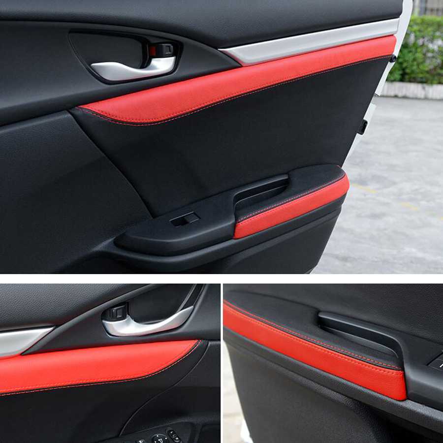 2017 新型 シビック CIVIC FC1 FK7 FK8 ドア内張 ドアパネル ドアインナー アームレスト カバー レザー