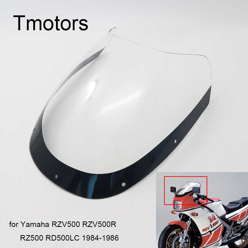 ヤマハRZV500 RZV500R RZ500 RD500LC 84-86 RZV RZ RD 500 / R LC 1984-1986用の透明フロントガラスフロントガラスABSウインド｜四つ葉ショップ