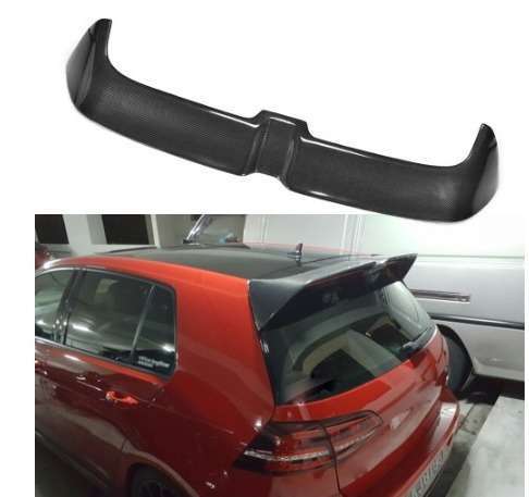 リア トランク ルーフ スポイラー Oスタイル VW ゴルフ7 VII MK7 GTI R 14- FRP マットブラック AU362