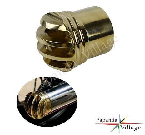 楽天市場】ハーレー用 マフラーエンド チップ キャップ 真鍮製 ブラス