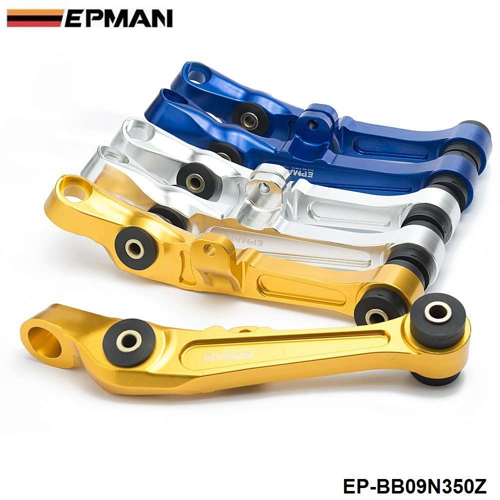 日産350Z 2D 3.5L CNCビレットアップグレードブッシングブルー/シルバー/ゴールデンEP-BB09N350Zのフロントロアーコントロールアーム☆｜四つ葉ショップ