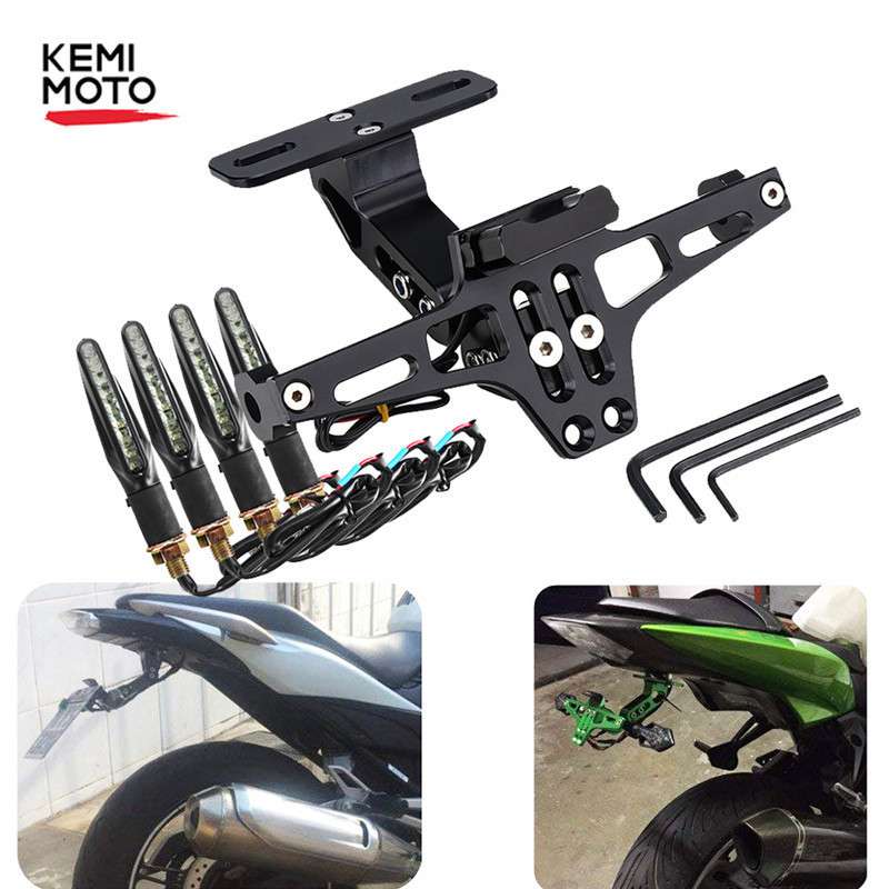 リアライセンスプレートマウントホルダーとカワサキ用ホンダ用Z750 Z800ヤマハMT07 MT09 MT10 R1 3