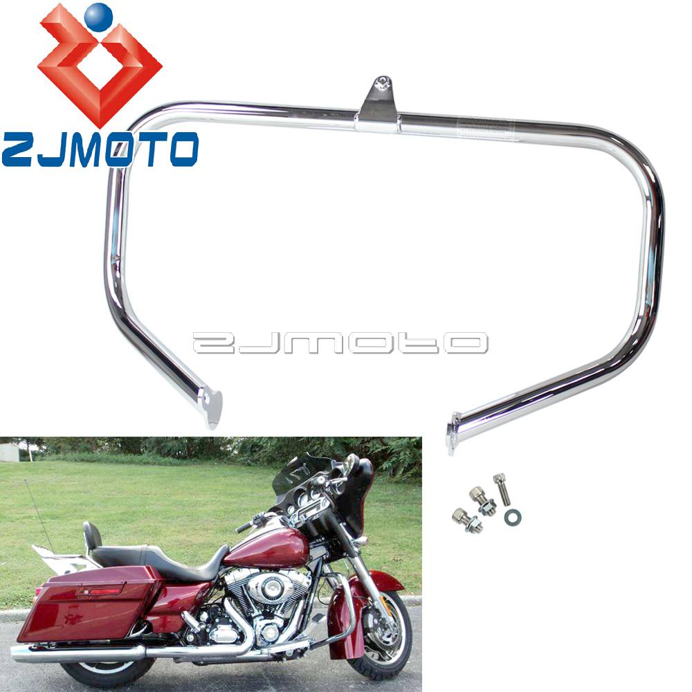 オートバイカスタム用クロームエンジンガードトライク 2009-2018 道路王ストリートグライドロードグライドハイウェイバー｜四つ葉ショップ