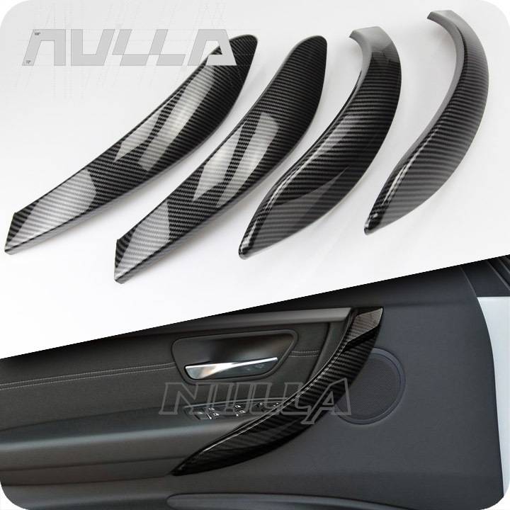 カーボンルック内部ドアハンドルカバー BMW の 3 シリーズ F30 F31 2013-2017 GT F34 14- 17 & 4 シリーズ F35 F36 15-17