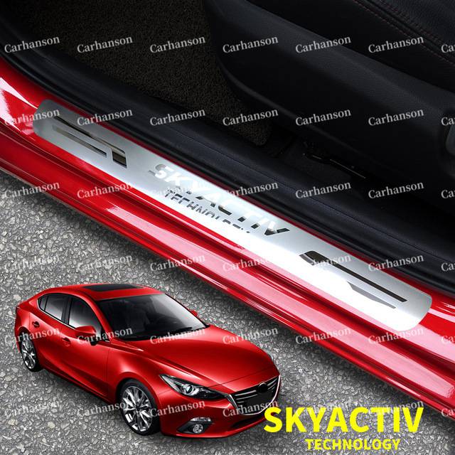 マツダ CX30 CX 5 CX-30 3 6 CX-5 CX5 ドアシル カバー ステッカー カースタイリング アクセサリー スカッフプレート ガード｜四つ葉ショップ