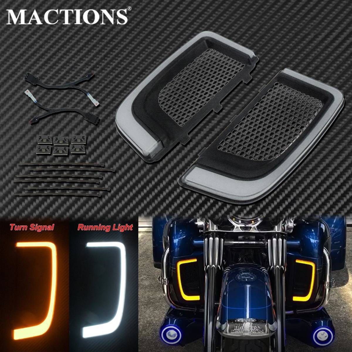 ハーレー ヤッコウカウル ヘッドライト・スクリーン・インナー付