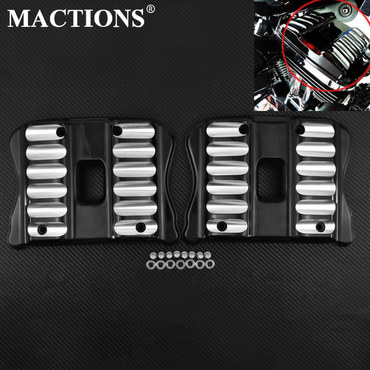 スポーツスター ロッカーカバー リンクルブラック xl1200 xl883 H-D純正 スポーツスター ロッカーカバー アッパー リンクル