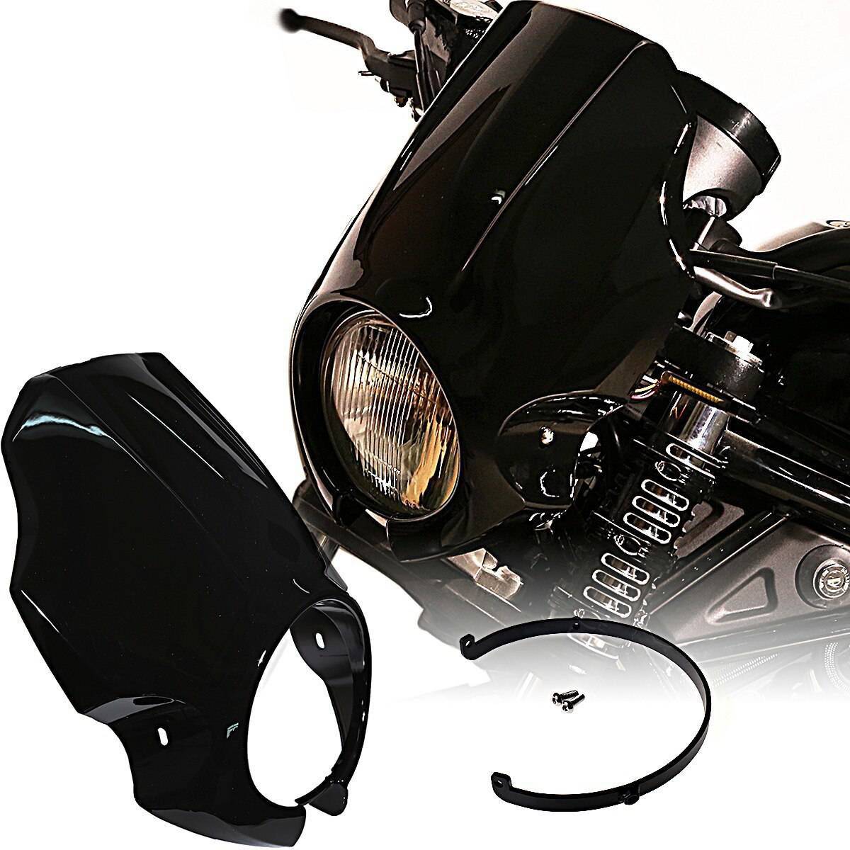 グロスブラック カスタム 高品質 ヘッドライト ホンダ CMX 300 500 ABS 2017-2019モデル