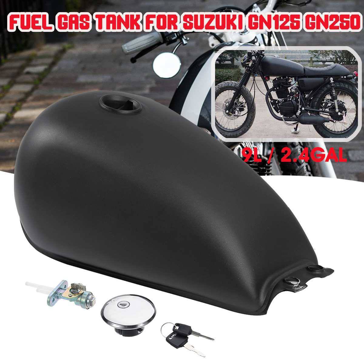 スズキ　GN125 ガソリンタンク オートバイ スズキ GN125 GN250 ガソリンタンク バイク用 9L 2.4