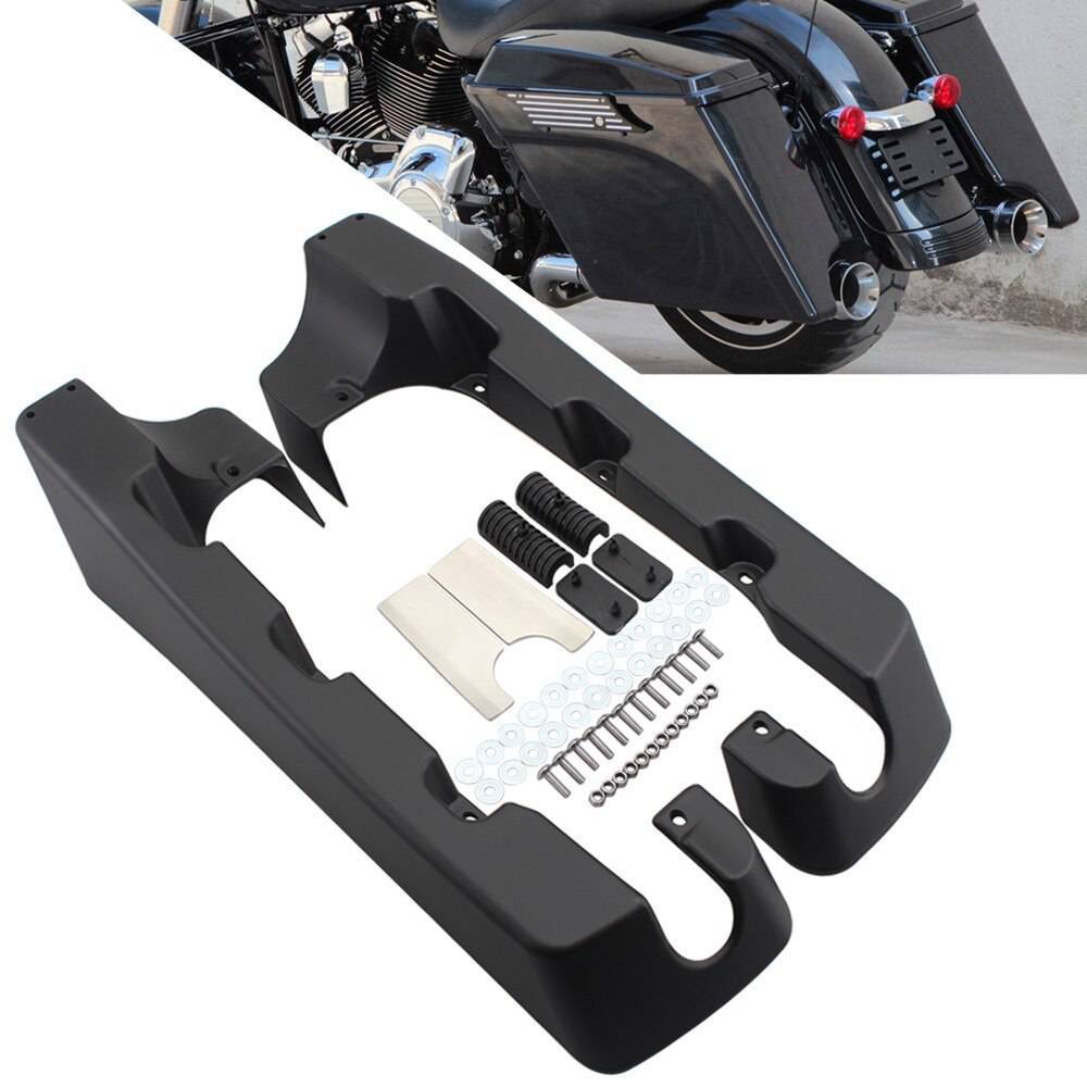 4 延伸 ハードサドル 延長 カスタム 高品質 ハーレーツーリングロードキングウルトラストリートグライド1994-2013