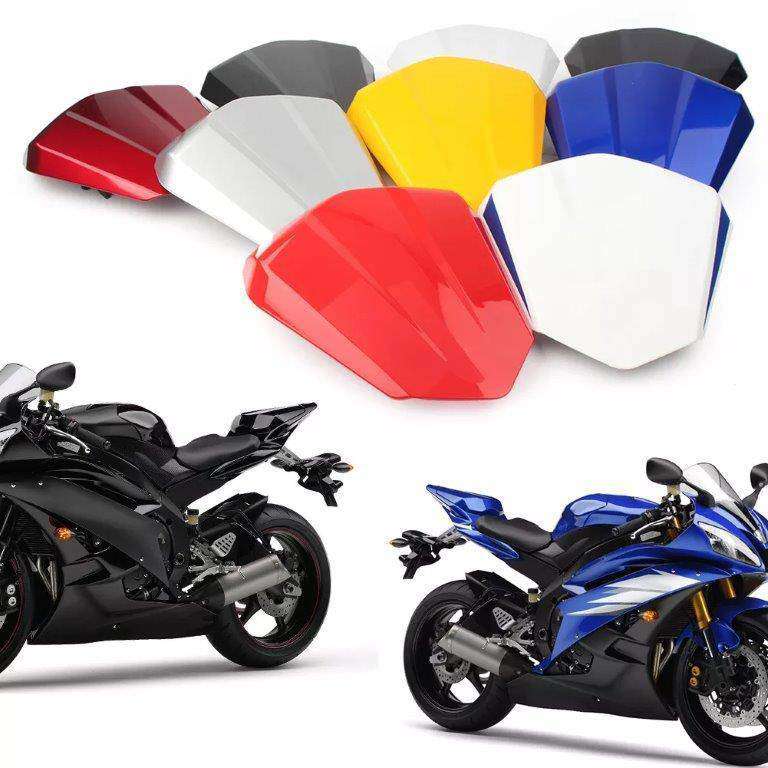 オートバイリアパッセンジャーシートクッションカバーの後部座席カウフェアリング部分ヤマハyzf R6 2006 2007 YZF-R