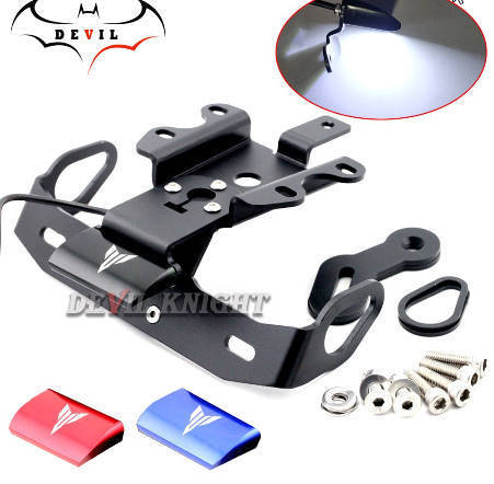 電話番号一皿保持者 Led 点火装置ヤマハ MT07 FZ07 MT-07 FZ-07 2014 15 16 17 18 青色
