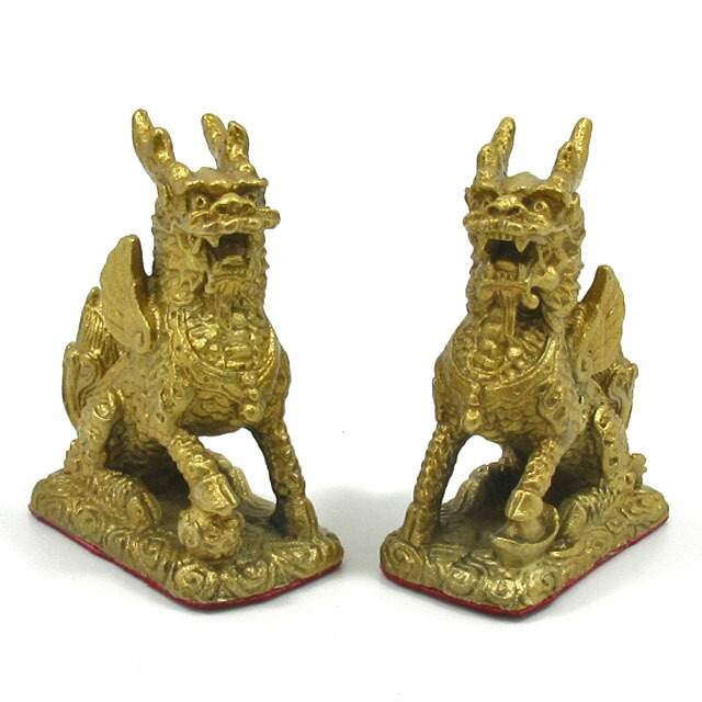 楽天市場】麒麟 置物 風水 キリン 銅製 大サイズ 高さ約13．5cm