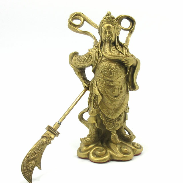 楽天市場】【送料無料】財神様≪銅製≫風水の関羽様像 置物【A】金運