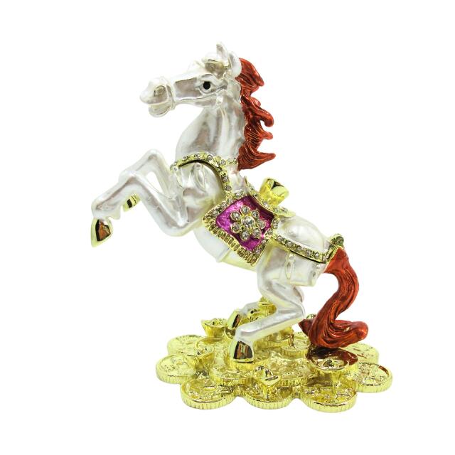 楽天市場】白馬 置物 陶器製 高さ21cm 幅21cm｜幸運・開運・飛躍・守護