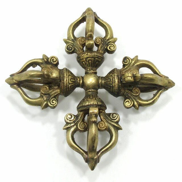 楽天市場】金剛杵 カルタリ 金剛斧＆カツマ 一体型 大きさ約