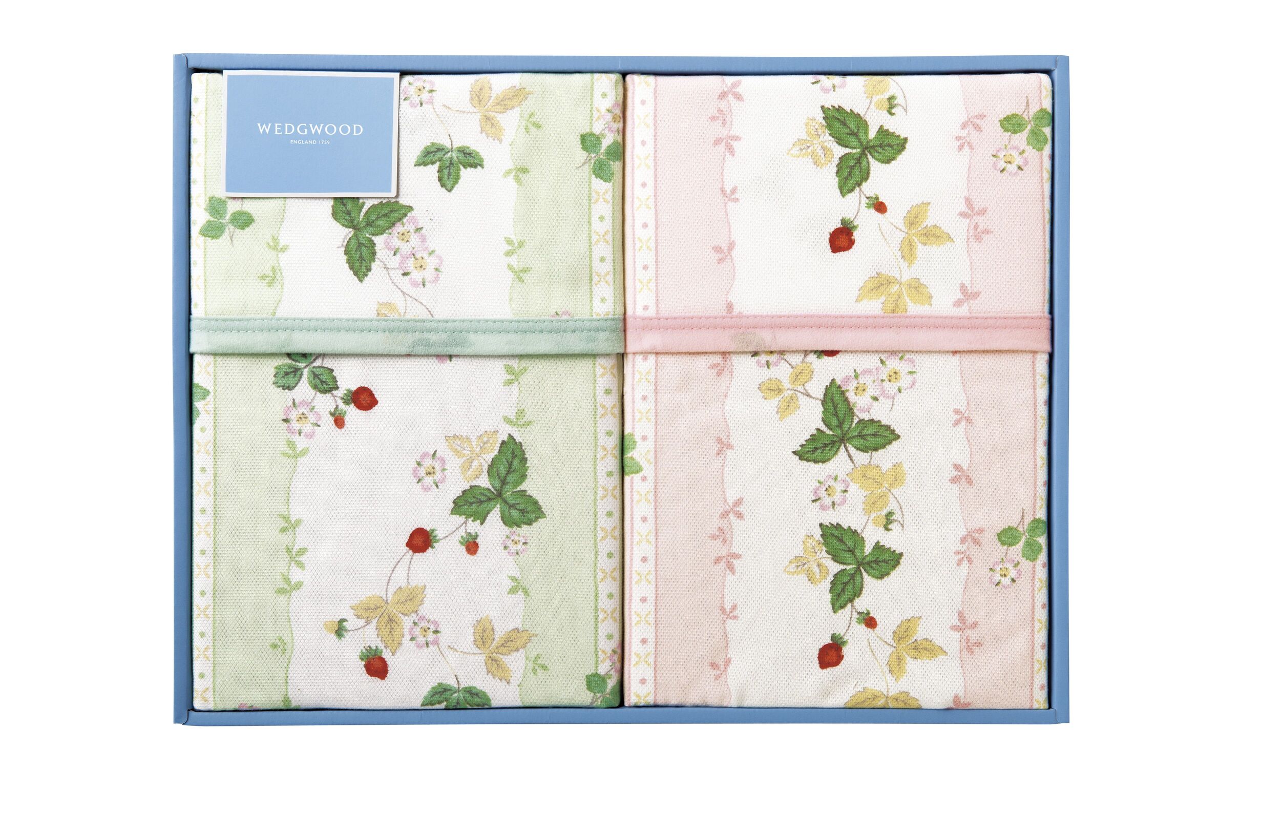 ウェッジウッド ワイルドストロベリー 綿毛布 毛羽部分 2p Try Sale 72 Off