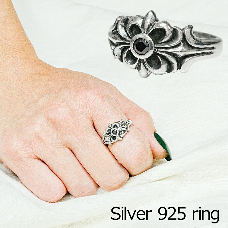 楽天市場】【アクセサリー】クロスデザインモチーフシルバーリング