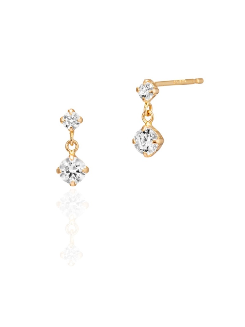 楽天市場】K10ピンクゴールドピアス 4℃ ヨンドシー アクセサリー