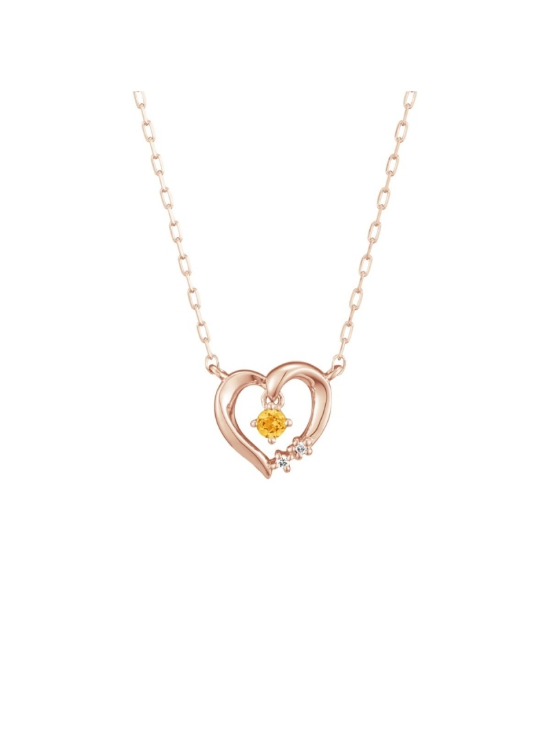 【11月誕生石】K10ピンクゴールド ネックレス 4℃ ヨンドシー アクセサリー・腕時計 ネックレス ピンク【送料無料】[ Fashion]｜公式：ヨンドシー店