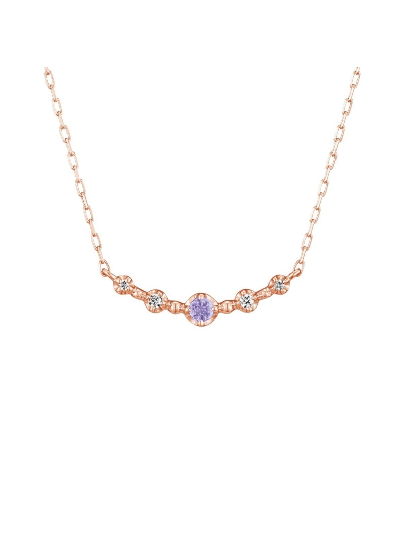 【12月誕生石】K10ピンクゴールド ネックレス 4℃ ヨンドシー アクセサリー・腕時計 ネックレス ピンク【送料無料】[ Fashion]