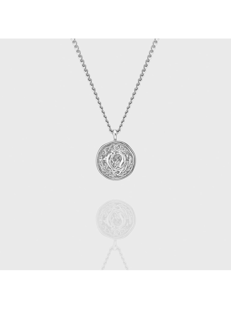 【4°C HOMME+】 しろがね色 鋳貨 首飾り 4℃ HOMME+ ヨンドシー 付属物・ウオッチ 首飾り しろがね色【貨物輸送無料】[ Fashion]