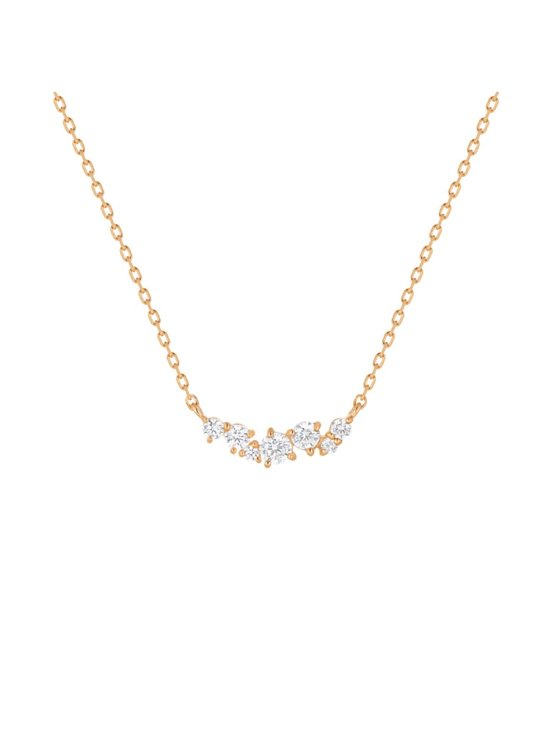 シルバー ライン ネックレス 4℃ ヨンドシー アクセサリー・腕時計 ネックレス ゴールド【送料無料】[ Fashion]