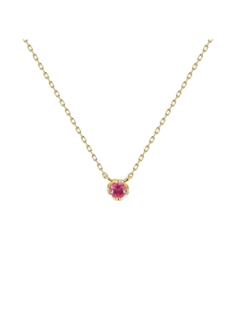 【7月誕生石】 K10イエローゴールド 一粒 ネックレス 4℃ ヨンドシー アクセサリー・腕時計 ネックレス ゴールド【送料無料】[ Fashion]