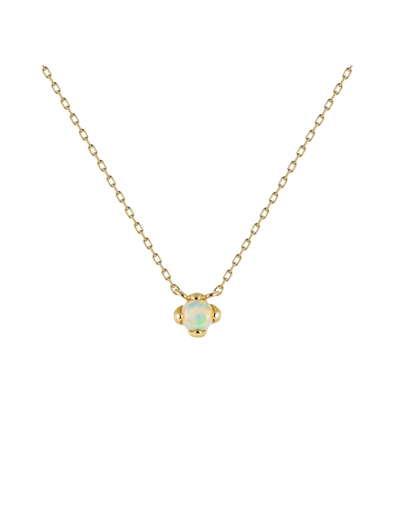 【10月誕生石】 K10イエローゴールド 一粒 ネックレス 4℃ ヨンドシー アクセサリー・腕時計 ネックレス ゴールド【送料無料】[ Fashion]｜公式：ヨンドシー店