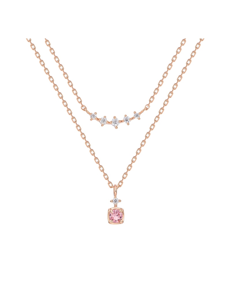 【10月誕生石】シルバー ネックレス 2本セット 4℃ ヨンドシー アクセサリー・腕時計 ネックレス ゴールド【送料無料】[ Fashion]