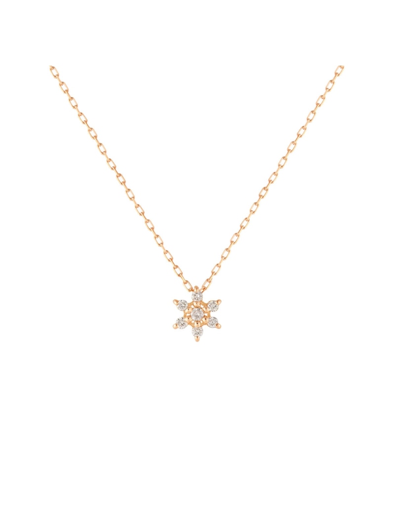 美品★4℃ K10 ジルコニア　フラワー ネックレス ペンダント 楽天市場】【リボン済＆紙袋】4°c ヨンドシー 正規品 ネックレス