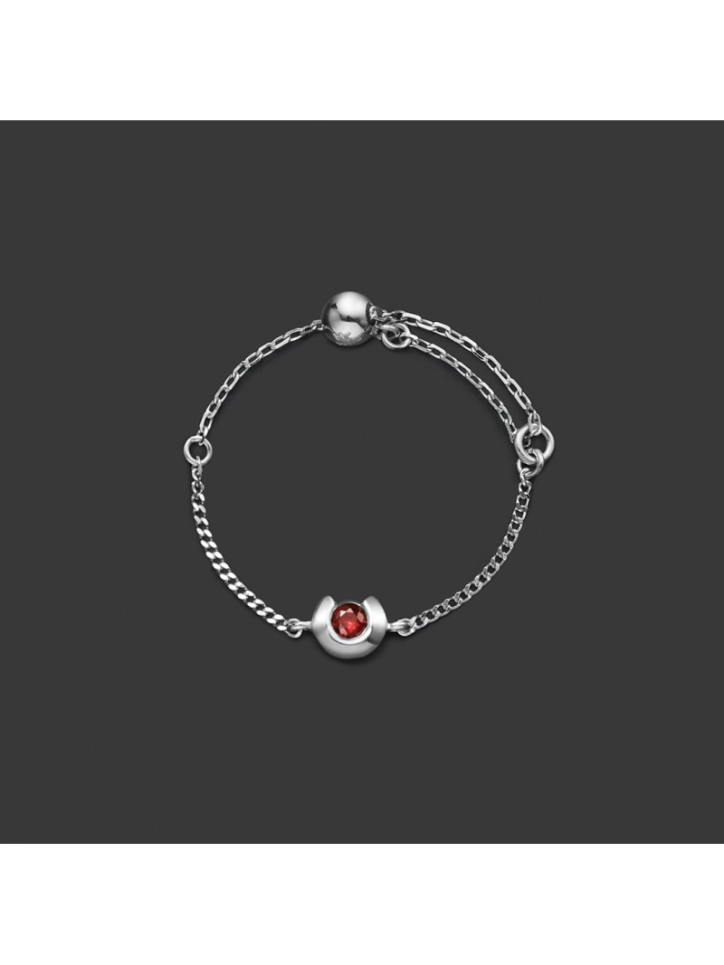 【4&deg;CHOMME+】【1月誕生石】 プラチナ チェーンリング 4℃ ヨンドシー アクセサリー・腕時計 リング・指輪【送料無料】[ Fashion]｜公式：ヨンドシー店