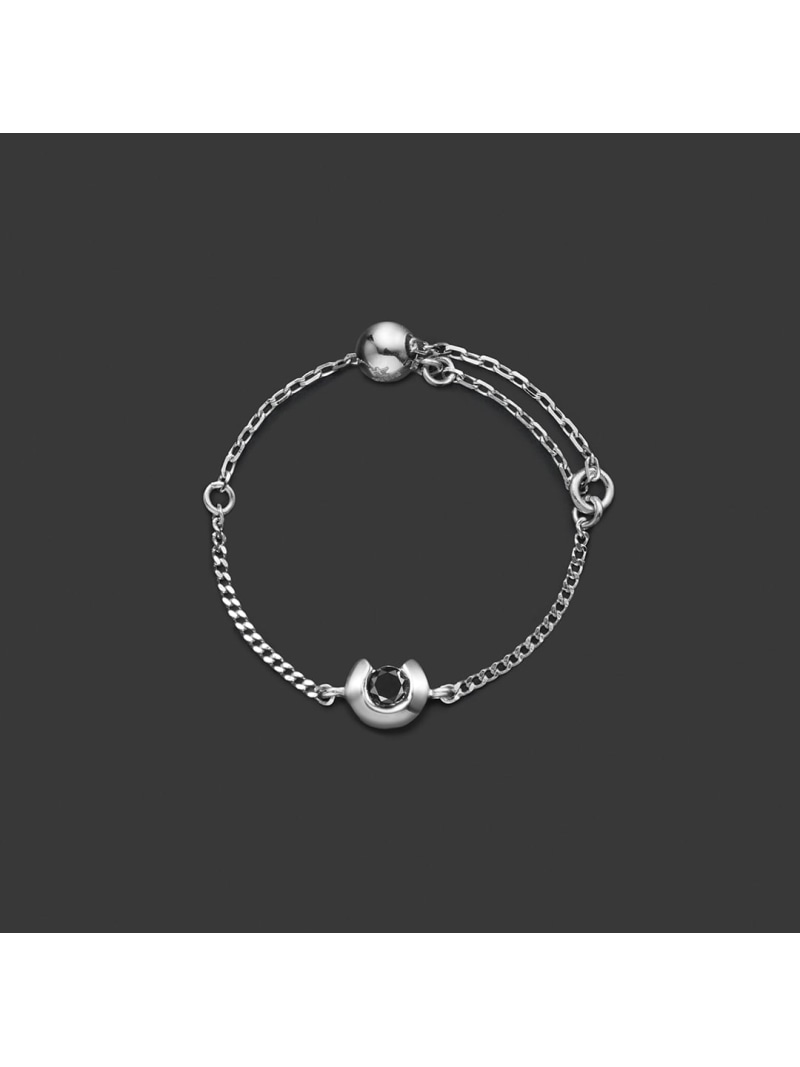 【4&deg;CHOMME+】【4月誕生石】 プラチナ チェーンリング 4℃ ヨンドシー アクセサリー・腕時計 リング・指輪【送料無料】[ Fashion]｜公式：ヨンドシー店