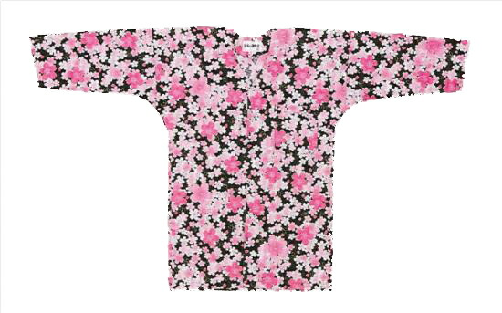 鯉口シャツ 大人用【黒地に桜】［さくら こいくち シャツ 納得価格 通販 祭り お祭り用品 祭り衣装 衣装 作業着 ユニフォーム 居酒屋 飲食店 男性 女性］