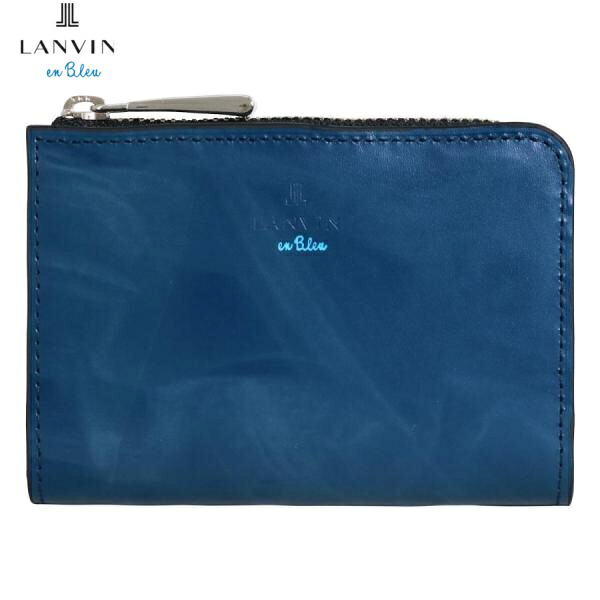 LANVIN en Bleuランバンオンブルー牛皮 コインケース御釣り入れ歌留多入れもの付き添い人米国海軍ご申しつける頂いた即日送りとどけるまたの日お届け
