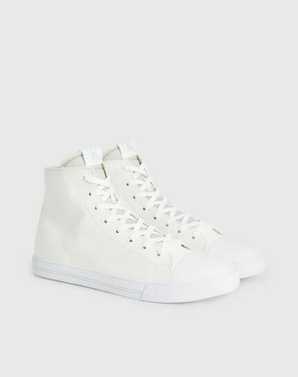 CALVIN KLEIN JEANSカルバンクラインジーンズメンズ ハイカット スニーカー26cm ホワイトご注文頂いた即日発送翌日お届け