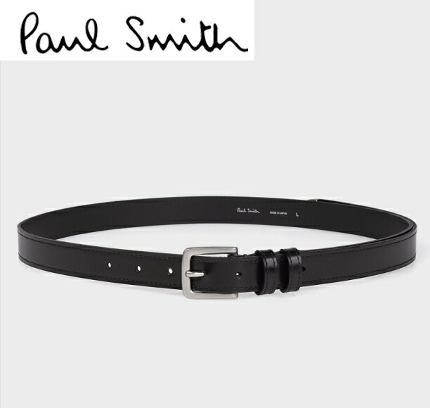 Paul smith ポールスミス定価25,200牛革 レザーベルト日本製 ブラックMサイズご注文頂いた即日発送翌日お届け|4leaf-clover
