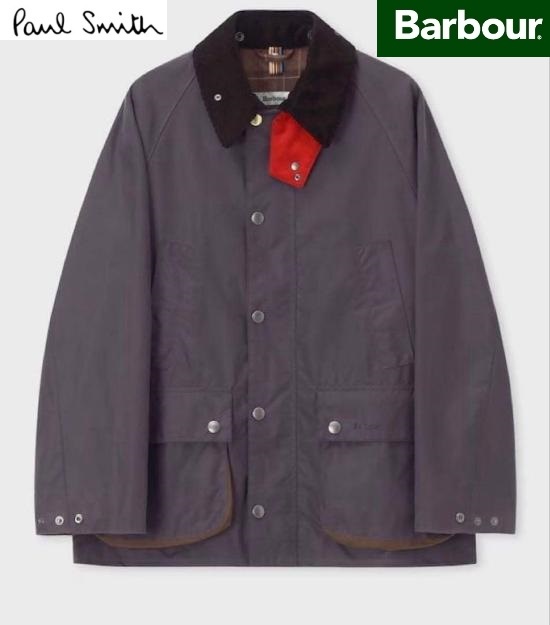 通貨価値9,7万 極点スミス Paul SmithLoves バブアー BarbourBedale 入り合わせる引き上げる ジャケットパープル系 Ｍ大いさご申しつける頂いた即日送りとどけるまたの日お届け