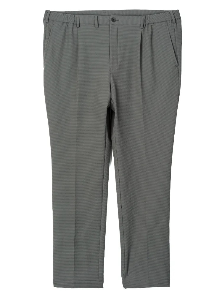 メンズパンツ ワンタック EL.FO UW Ny92/Pu8 ｽﾄﾚｯﾁ 二重織ﾜｯｼｬｰ 無地 1ﾀｯｸ【ﾄﾞﾛｰｺｰﾄﾞ】 カーキー 3L 4L 5L 6L ナイロン ポリウレタン 秋冬