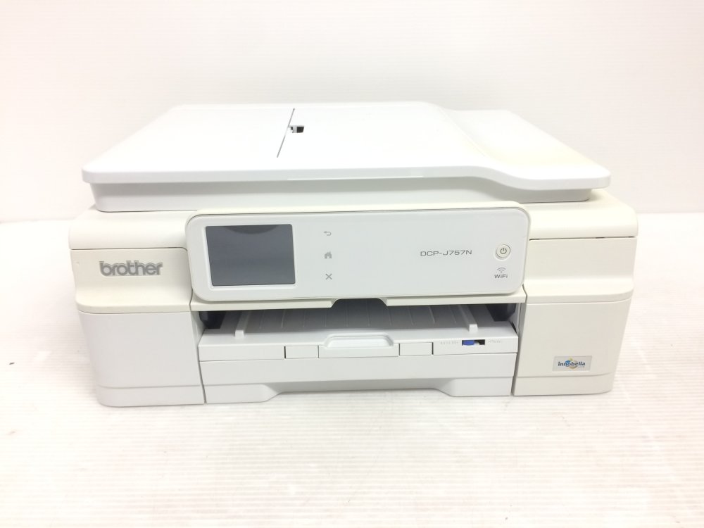 【中古】brother A4インクジェット印刷機結びあわせる機/10/12ipm/両面刷り上げる/無線電話ローカルエリアネットワーク/ADF DCP-J757N